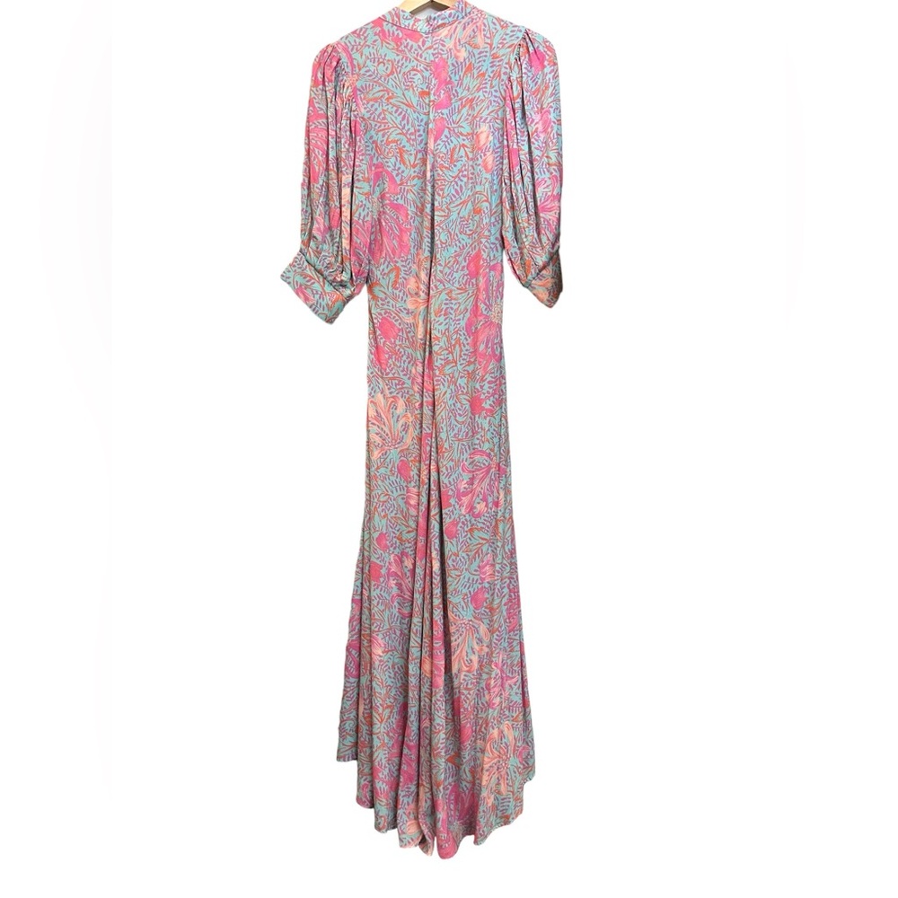 Jen's Pirate Booty Garden Party Floral Puff Sleeve Maxi Dress - Picture 4 of 7